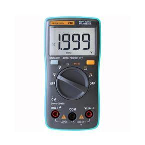 RICHMETERS RM098 Multifunctional LCD Digital Multimeter DMM DC A-C Voltage Current Resistance Diode Continuity Tester Measurement Automatic Polarity Identification Ammeter Voltmeter Ohm