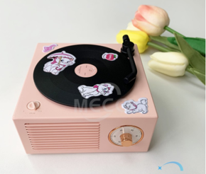 Mini Original Loudspeaker Box Retro Vinyl Record Player Multifunction Audio Wireless Bluetooth Speaker