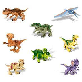 Jurassic world dinosaur building blocks children small particles assembled building blocks educational enlightenment toys 8