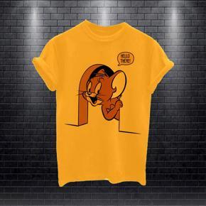 Ladies Yello Hello There Jerry Half Sleeve T-shirt