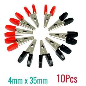 Crocodile clips Alligator clips for Electronics work Red and Black