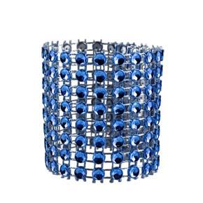 10Pcs Rhinestone Napkin Ring Serviette Holder Wedding Holiday Party Table Decor