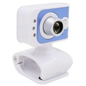 480P High-Definition Camera Multi-Function Drive-Free Camera 360 Rotation - blue white