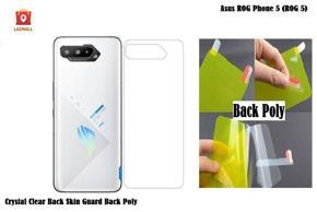 Asus Rogphone 5 (ROG 5) Crystal Clear Back Skin (Gel Poly not Glass) 3D Real Transparent Skin Glossy Finish