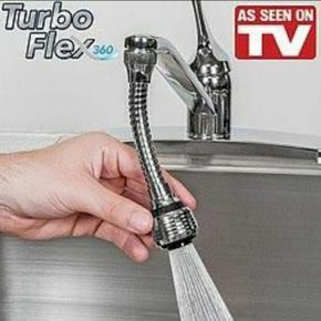 Turbo Flex Flexible Faucet Sprayer Easy Cleaning