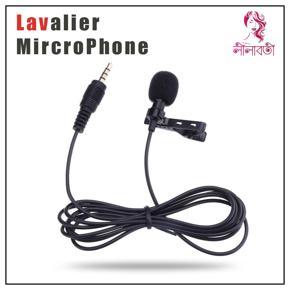 3.5 AUX Lavalier Microphone for super response quality audio record