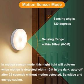 (GEARBEST) USB LED Light Sensor Control Night Light Wireless Body Induction Lamp Rechargeable