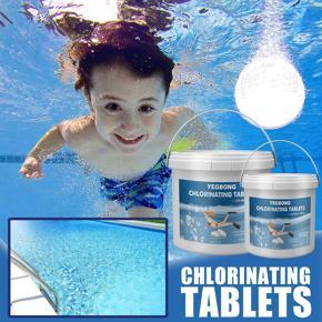 Swimming Pool Clean Swimming Pool Cleaning Tablets Multifunctional and Efficient Effervescent Chlorine Tablets -2 Lb