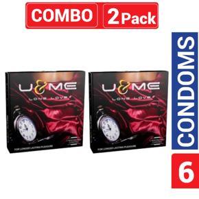 U&Me - Long Love Condom - Combo Pack - 2 Packs - 3x2=6pcs