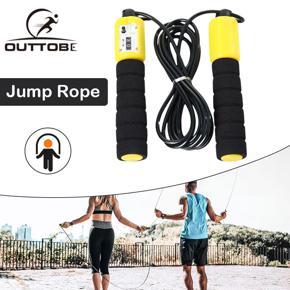 Outtobe Jump Rope Counting Speed Skipping Rope Wired Jumping Ropes 360°Adjustable Jumping Rope Fitness Light Skipping Rope Tangle-Free Cross Jump Rope for Exercise Fitness Speed Training