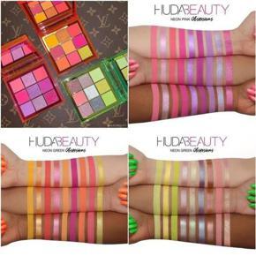Huda Beauty Pressed Pigmented Mini Eyeshadow Palette-Neon Pink Obsession