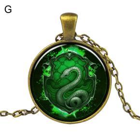 Unisex Harry Potter Gryffindor Slytherin Pendant Alloy Chain Necklace Jewelry