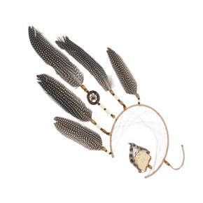 Himeng La Dreamcatcher Nordic Romantic Style Harmless Feather Material Black Wall Hanging for Room