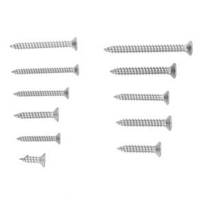 XHHDQES 330PCS Boxed 304 Stainless Steel Cross Countersunk Head/Flat Head Tapping Screw