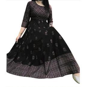 Exclusive designed Gown 1piece long kurti different koti, Gown long kurti For Stylish Women / Girls - Dress For Girls - 3 Pice Dress - Three Piece