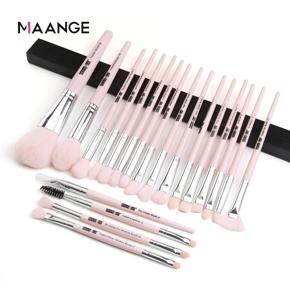 MAANGE 20pcs Professional Eye Makeup Brushes Set - Pink
