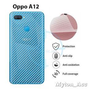 Carbon Fiber Sticker Back screen protector back poly For oppo A12