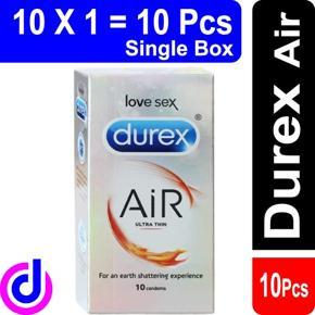 Durex Air Condom For Men - 10 x 1 = 10 pcs ( Single Box )