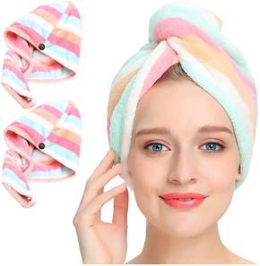 Rongdhonu Color Girl's Hair Drying Towel Cap