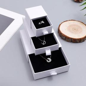 Loveshopping* White Paper Jewelry Storage Box Earrings Boxes Necklace Case Gift Wrapping Box