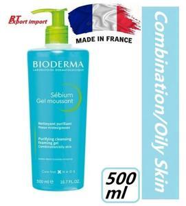 Bioderma Sebium Gel Moussant Purifying Cleansing Foaming Gel for Combination to Oil Skin -500ml
