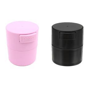 BRADOO- 2PCS Eyelash Glue Storage Tank Eyelashes Extension Glue Adhesive Stand Jar Activated Sealed Box, Pink & Black