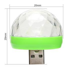 Leno Portable Mini USB LED Atmosphere Light 5V Stage Car Magic Ball Disco Light Indoor RGB DJ Effect Light Home Party Holiday Light