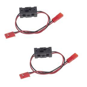 ARELENE 2Pcs RC Car LED Light Control Power Switch JST Connector Wires for Traxxas TRX4 Axial SCX10 90046 Tamiya RC Crawler