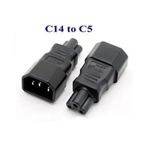 IEC C13 C14 to C5 C6 Plug  Male to Female PC Laptop Power Supply Cable Adapter