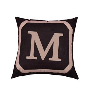 Alphabet Letter Print Linen Throw Pillow Case Waist Cushion Cover Bed Sofa Decor