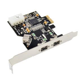 XHHDQES PCI Express 1394B 3 Port Video Capture Expansion Card PCI-E X1 to 1394B Controller XIO2213AZAY Chipset for Firewire 800