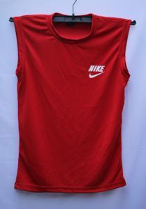Red Sleeveless T-Shirt for Men(Megi Hata) imported by BUYFAST