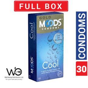 Moods - Gold Cool Condom - Full Box- 3x10=30pcs