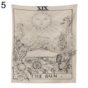 Sun Moon Judgement Wall Hanging Tapestry Yoga Beach Towel Bedspread Home Decor