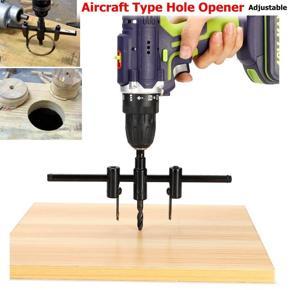 DASI Adjustable 30mm-120mmMetal Wood Drywall Circle Hole Saw Drill Bit Cutter Kit Power Tool Set