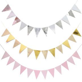 Triangle Flag Banners Birthday Wedding Party Bunting Garland Baby Birthday Flags Party Supplies