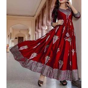 New Exclusive Design Gown for Stylish Women / Girl 1 Piece Long Quri Different Crores, Gown Tall Kurti - Kurti For Girls