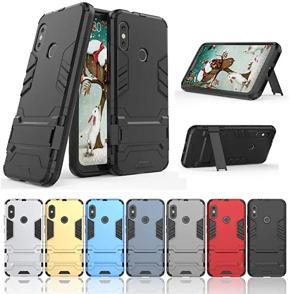 for Redmi Note 6 Pro, Shockproof Rugged Hybrid Armor Kickstand Case for Xiaomi Redmi Note 6 Pro