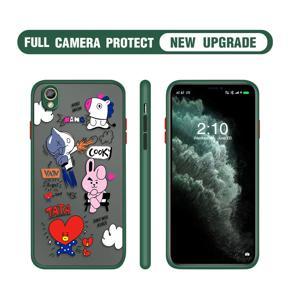 Hontinga for OPPO A37F Case Cute Cartoon Camera Shockproof Protection Cases Edge Frosted Transparent Phone Cover