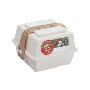 301ML Burger Box Large Capacity with Cover PP Sushi Dessert Food Storage Box for Outdoor