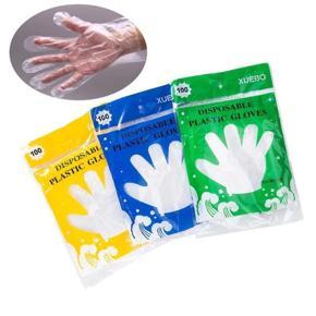 One Time Hand Gloves Poly 5 packet-500Pcs