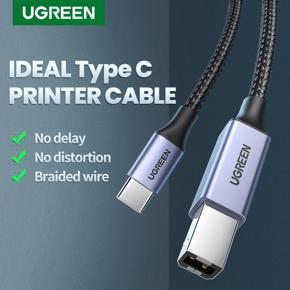 UGREEN USB C Printer Cable, USB Type C to USB 2.0 Type B Printer Scanner Cable Cord High Speed for Brother, HP, Canon, Lexmark, Epson, Dell, Xerox, Samsung etc and Piano, DAC