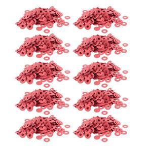 ARELENE 2000 Pcs 3X8X0.7mm Insulated Fiber Insulating Washers Spacers Red