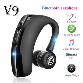 V9 Headphone Bluetooth Noise Control Sports Handsfree  Unilateral Headset Wireless Earphone with Mic for Andriod IOS