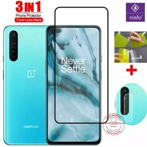 Rinbo For OnePlus Nord 3-in-1 Combo Pack Rinbo Screen Protector Glass + Camera Lens Protector + Back poly