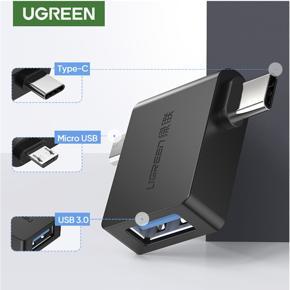 UGREEN USB 3.0 OTG Cable Adapter 2 in 1 Micro USB Adapter Type-C Cable Converter for Xiaomi One Plus Huawei OPPO VIVO SAMSUNG Nexus 6P Android Phone