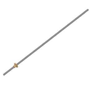 ARELENE 2X 500mm T8 Lead Screw and Brass Nut (Acme Thread, 2mm Pitch, 4 Starts, 8mm Lead) for 3D Printer Z Axis