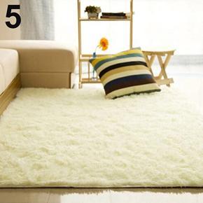 Living Room Bedroom Home Anti-Skid Soft Shaggy Fluffy Area Rug Carpet Floor Mat