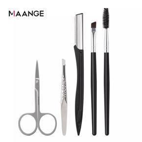 MAANGE 5Pcs Eyebrow Tools Set Grooming Kit Makeup Tools