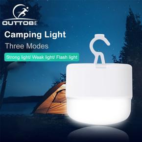 Outtobe Tent Bulb Camping Lamp Repairing Lamps Waterproof Hiking USB Charging LED Portable Lantern Hook Design Fishing Reading Repairing Night Light Emergency Night Light